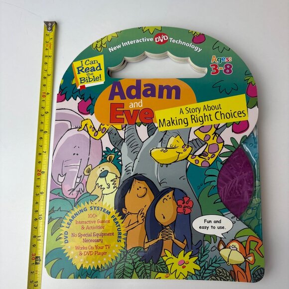 Adam And Eve Jonah And The Whale Interactive DVD Books Ages 3-8 Hardcover Handle - Picture 6 of 7